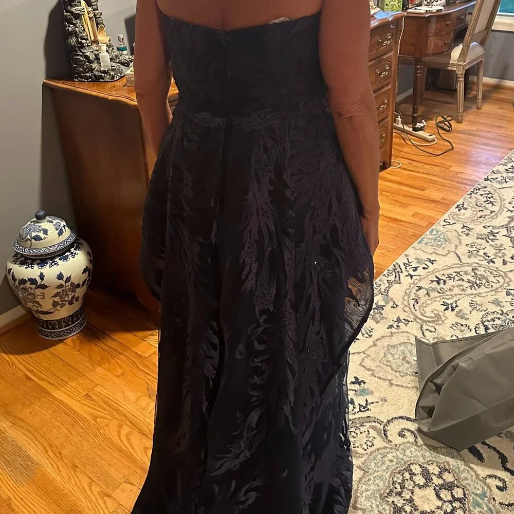 NWT, Mother of the Bride/GroomMON CHERI MONTAGE 219992, Navy Blue Gown Size 12 - Picture 11 of 11
